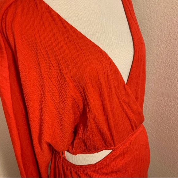 NWOT Free People Stasia Mini Dress In Rebel Red - Size Medium - Picture 11 of 11